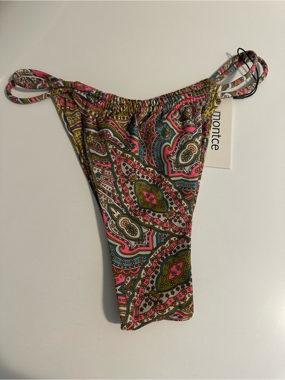 NWT montce ali paisley Brazilian Bikini Bottom